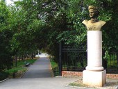 Памятник Петру I - расположен через дорогу от здания гимназии, в парковой зоне. Открыт в 2003 году ко дню города в честь русского царя Петра I, трижды посещавшего Царицын. Памятник установлен на пересечении нынешних улиц Володарского и Чуйкова: на этом месте стоял комендантский дом, в котором остана