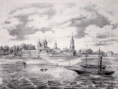 Гравюра Антониева Монастыря