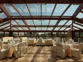 Веранда с панорамной крышей