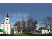 Панорама кремлевского ансамбля. Памятники архитектуры XVI-XVII вв.